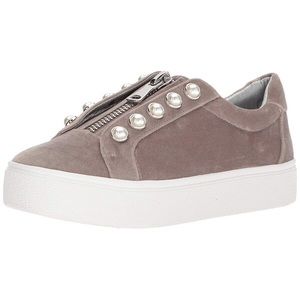 Steve Madden Velvet and Pearl Platform Sneaker